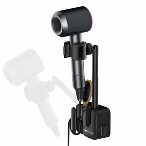 Hands Free Hair Dryer Holder Wall Mount, Anti-Shake Blow Dryer Stand with Storage Slot, Drill-Free Adhesive or Screw Installation, Height & Front-Back Adjustable Arm, Bathroom Organizer(Black) Hands Free Hair Dryer Holder Wall Mount, Anti-Shake Blow Dryer Stand with Storage Slot, Drill-Free Adhesive or Screw Installation, Height & Front-Back Adjustable Arm, Bathroom Organizer(Black)
