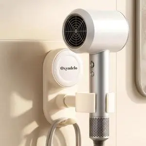 Hair Dryer Holder Wall Mounted Suction Cup Blow Dryer Stand with Cord Organizer Compatible with All Dryer 360°Adjustable No Drill Installation Hair Dryer Stand for Bathroom, Bedroom (Cream White) Hair Dryer Holder Wall Mounted Suction Cup Blow Dryer Stand with Cord Organizer Compatible with All Dryer 360°Adjustable No Drill Installation Hair Dryer Stand for Bathroom, Bedroom (Cream White)