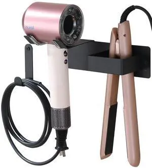 Hair Dryer Holder Wall Mounted, Hair Tool Organizer Wall Mount for Bathroom, Stainless Steel Hair Dryer Holder, Blow Dryer Holder Adhesive/Drilling Hair Dryer and Straightener Holder Black Hair Dryer Holder Wall Mounted, Hair Tool Organizer Wall Mount for Bathroom, Stainless Steel Hair Dryer Holder, Blow Dryer Holder Adhesive/Drilling Hair Dryer and Straightener Holder Black