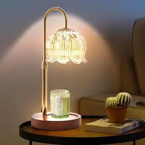 Fragrance Candle Warmer Lamp with 2 Bulbs Electric Candle Warmer with Timer & Dimmer for Home Decor Fragrance Candle Warmer Lamp with 2 Bulbs Electric Candle Warmer with Timer & Dimmer for Home Decor