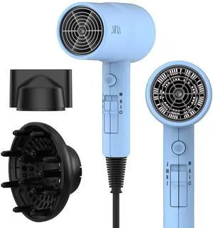 Diffuser Hair Dryer Full-Featured Blow Dryer 110V/1600W(Baby Blue) Diffuser Hair Dryer Full-Featured Blow Dryer 110V/1600W(Baby Blue)