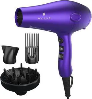 Lightweight Ionic Hair Dryer with Diffuser, Professional Salon Style Lightweight Ionic Hair Dryer with Diffuser, Professional Salon Style
