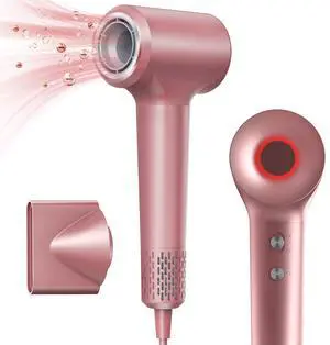 Hair Dryer, Ionic Blow Dryer, 1500W High-Speed Hairdryer with 110000 RPM Brushless Motor for Fast Drying Low Noise, 4 Temps & 2 Speeds with Magnetic Nozzle Hair Dryer, Ionic Blow Dryer, 1500W High-Speed Hairdryer with 110000 RPM Brushless Motor for Fast Drying Low Noise, 4 Temps & 2 Speeds with Magnetic Nozzle