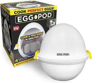 Eggpod by Egg Cooker Wireless Microwave Hardboiled Egg Maker, Cooker, Egg Boiler & Steamer, 4 Perfectly-Cooked Hard boiled Eggs in Under 9 minutes As Seen On TV Eggpod by Egg Cooker Wireless Microwave Hardboiled Egg Maker, Cooker, Egg Boiler & Steamer, 4 Perfectly-Cooked Hard boiled Eggs in Under 9 minutes As Seen On TV