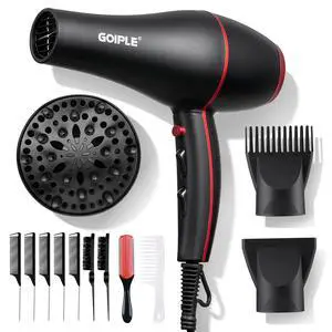 13Pcs Ionic Constant Temperature Hair Blow Dryer Kit - Lightweight, Low Noise, 1800W Professional Blowdryer Set for Women and Men 13Pcs Ionic Constant Temperature Hair Blow Dryer Kit - Lightweight, Low Noise, 1800W Professional Blowdryer Set for Women and Men