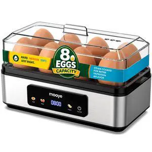 Rapid Egg Cooker for Hard Boiled Eggs, Electric Egg Steamer 3 IN 1 Soft Medium Hard Boiled, Egg Maker with Auto Shut-Off, Egg Boiler for Kitchen Breakfast & Fitness, BPA-Free, Holds 8 Eggs Rapid Egg Cooker for Hard Boiled Eggs, Electric Egg Steamer 3 IN 1 Soft Medium Hard Boiled, Egg Maker with Auto Shut-Off, Egg Boiler for Kitchen Breakfast & Fitness, BPA-Free, Holds 8 Eggs