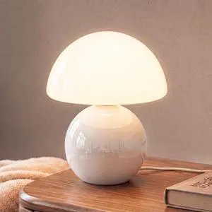 Mushroom Lamp Table Lamp for Bedroom-Small Desk Table Lamps,White Mushroom Lamp Table Lamp for Bedroom-Small Desk Table Lamps,White