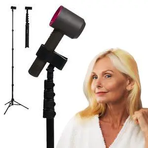 Hair Dryer Stand 26-74" Adjustable Hands-Free Blow Dryer Holder Hair Dryer Stand 26-74" Adjustable Hands-Free Blow Dryer Holder