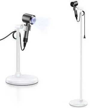 Hands-Free Hair Dryer Stand for Blow Dryers Hairdryer Holder for Families & Pet Grooming Bathroom Use Hair Dryer Holder with Anti-Slip Stable Base, Adjustable Height 16.7 - 50 Inch Hands-Free Hair Dryer Stand for Blow Dryers Hairdryer Holder for Families & Pet Grooming Bathroom Use Hair Dryer Holder with Anti-Slip Stable Base, Adjustable Height 16.7 - 50 Inch