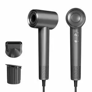 High-Speed Hair Dryer with 130,000 RPM Brushless Motor, 400M Negative Ions Blow Dryer for Fast Drying, Lightweight Quiet Ionic Hairdryer with Magnetic Nozzle & Fragrance Capsule (Grey) High-Speed Hair Dryer with 130,000 RPM Brushless Motor, 400M Negative Ions Blow Dryer for Fast Drying, Lightweight Quiet Ionic Hairdryer with Magnetic Nozzle & Fragrance Capsule (Grey)