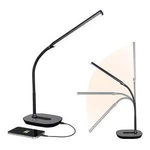 Strive LED Desk Lamp with USB Port, Black Strive LED Desk Lamp with USB Port, Black