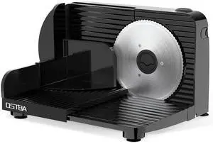 Foldable Meat Slicer, 6.7 Stainless Steel Blades, 150W, Black Foldable Meat Slicer, 6.7 Stainless Steel Blades, 150W, Black