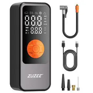 Tire Inflator Portable Air Compressor, 4X Faster & High-Capacity Battery, Portable Tire Inflator with Digital Pressure Gauge, LED Light, 150PSI Air Pump for Car Tires, SUV, Motorcycle, Bike, Ball, etc Tire Inflator Portable Air Compressor, 4X Faster & High-Capacity Battery, Portable Tire Inflator with Digital Pressure Gauge, LED Light, 150PSI Air Pump for Car Tires, SUV, Motorcycle, Bike, Ball, etc