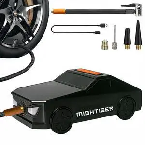 Tire Inflator Car-Shaped Air Pump with Bluetooth Gifts for Driver Tire Inflator Car-Shaped Air Pump with Bluetooth Gifts for Driver