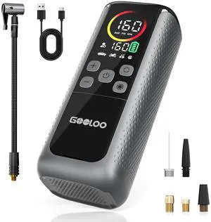 GT160 DUAL Heavy-Duty Tire Inflator Portable Air Compressor GT160 DUAL Heavy-Duty Tire Inflator Portable Air Compressor