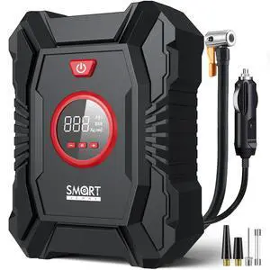 Portable Tire Inflator for Car, 12V Air Compressor, Max 100 PSI Portable Tire Inflator for Car, 12V Air Compressor, Max 100 PSI