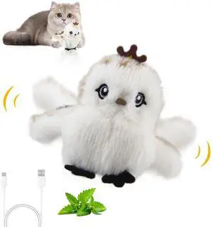 Interactive Cat Toys for Indoor Cats, Flapping and Chirping Catnip Toys for Cat Exercise, Automatic Cat Toy with Beating Wings & Real Feather Tail, Rechargeable Cat Kicker Toy Prince Interactive Cat Toys for Indoor Cats, Flapping and Chirping Catnip Toys for Cat Exercise, Automatic Cat Toy with Beating Wings & Real Feather Tail, Rechargeable Cat Kicker Toy Prince