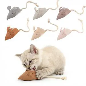 Catnip Mice Cat Toys, 6 Pcs Interactive Fabric Mouse Toys for Indoor Cats Catnip Mice Cat Toys, 6 Pcs Interactive Fabric Mouse Toys for Indoor Cats