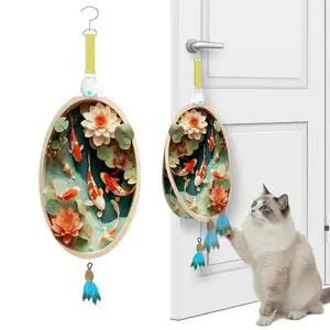 11 Interactive Cat Toys for Indoor Cats, Automatic Concealed Hide and Seek Hanging Feather Cat Toy, Rechargeable Motion-Activated Enrichment Toys for Bored Adult Cats (Fish Pond Pattern 11 Interactive Cat Toys for Indoor Cats, Automatic Concealed Hide and Seek Hanging Feather Cat Toy, Rechargeable Motion-Activated Enrichment Toys for Bored Adult Cats (Fish Pond Pattern