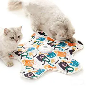 Cat Toy Hide and Seek Interactive Cat Toy - Rechargeable Automatic Feather Wand with Bird Squeaky for Indoor Cats Increase Battery Capacity, cat Feather Toy with 2 cat Wands (Colorful) Cat Toy Hide and Seek Interactive Cat Toy - Rechargeable Automatic Feather Wand with Bird Squeaky for Indoor Cats Increase Battery Capacity, cat Feather Toy with 2 cat Wands (Colorful)