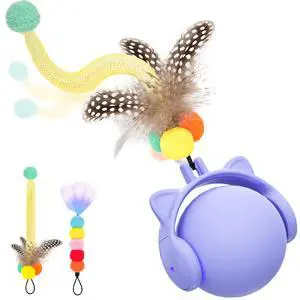 Cat Toys for Indoor Cats, New Intelligent Voice Timing Touch Control Cats Ball, Simulate Mouse Sound Kitten Toy, Automatic Interactive Moving Cat Toy for All Ages Cat Toys for Indoor Cats, New Intelligent Voice Timing Touch Control Cats Ball, Simulate Mouse Sound Kitten Toy, Automatic Interactive Moving Cat Toy for All Ages
