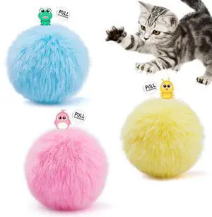 Chirping Cat Toys Balls with SilverVine Catnip, Upgraded, 3 Pack Fluffy Interactive Cat Kicker, 3 Lifelike Animal Sounds, Kitty Kitten Catnip Exercise Toys Chirping Cat Toys Balls with SilverVine Catnip, Upgraded, 3 Pack Fluffy Interactive Cat Kicker, 3 Lifelike Animal Sounds, Kitty Kitten Catnip Exercise Toys