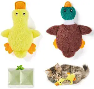 Cat Toys Catnip Crinkly Sound 2 Pcs, Mess-Free Stuffless Kitten Toy, Durable Feline Bite Interactive Kicker Toys for Cat Indoor Exercise 6.5 Inches Cat Toys Catnip Crinkly Sound 2 Pcs, Mess-Free Stuffless Kitten Toy, Durable Feline Bite Interactive Kicker Toys for Cat Indoor Exercise 6.5 Inches