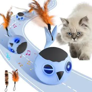 Cat Toys Ball, Smart Motion Sensor Moving Ball with 4 Sounds& 3 Speed Modes Cat Toys Ball, Smart Motion Sensor Moving Ball with 4 Sounds& 3 Speed Modes