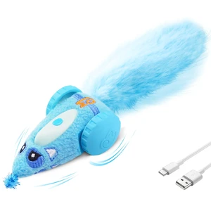 Automatic Cat Toys for Indoor Cats, Plush Interactive Mouse Toy, Smart Moving Rechargeable Kitten Toy (Blue) Automatic Cat Toys for Indoor Cats, Plush Interactive Mouse Toy, Smart Moving Rechargeable Kitten Toy (Blue)