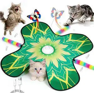 Interactive Indoor Cat Toy, Rechargeable Touch Automatic Hide and Seek Mat Interactive Indoor Cat Toy, Rechargeable Touch Automatic Hide and Seek Mat