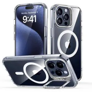 for iPhone 15 Pro Max Case Flex Stand, for MagSafe, Clear for iPhone 15 Pro Max Case Flex Stand, for MagSafe, Clear