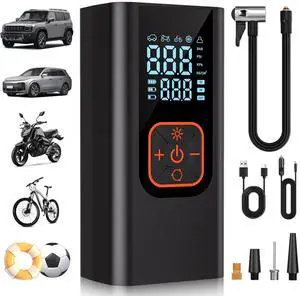 180PSI Tire Inflator Portable Air Compressor, 6X Faster Cordless Air Pump 180PSI Tire Inflator Portable Air Compressor, 6X Faster Cordless Air Pump