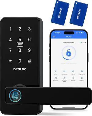 B200L Fingerprint Smart Lock with Handle for Front Door and Bedrooms B200L Fingerprint Smart Lock with Handle for Front Door and Bedrooms