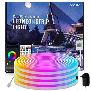 Aroste 16.4-Foot RGB neon Light Strip, Festive Decoration Light Strip Aroste 16.4-Foot RGB neon Light Strip, Festive Decoration Light Strip