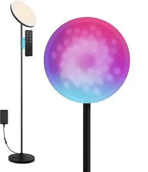 RGB LED Torchiere Floor Lamp with Remote Control for Living Room RGB LED Torchiere Floor Lamp with Remote Control for Living Room