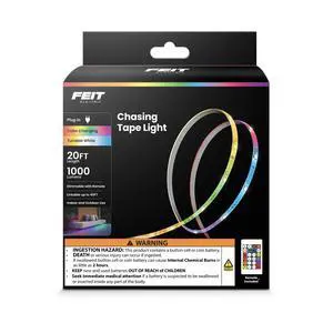 LED Tape Lights RGB Tunable White, Cuttable, Linkable - 20FT LED Tape Lights RGB Tunable White, Cuttable, Linkable - 20FT