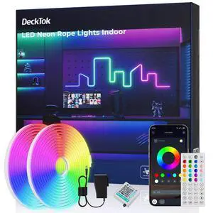 Neon Rope Lights Led 65FT - RGB Led Strip Control with App/Remote Neon Rope Lights Led 65FT - RGB Led Strip Control with App/Remote