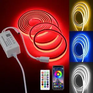 RGB COB Neon Rope Light 120V 10FT Outdoor LED Strip Light 420LEDs/M RGB COB Neon Rope Light 120V 10FT Outdoor LED Strip Light 420LEDs/M