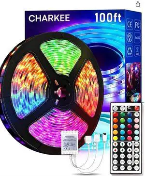 100 ft LED Lights for Bedroom, Color Changing LED Strip Lights 100 ft LED Lights for Bedroom, Color Changing LED Strip Lights