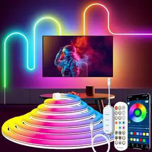 9.8FT USB LED Neon Rope Light,Smart RGB IC Led Strip Lights for Bedroom,Music Sync LED Neon Light Strip,APP and 24Keys Wireless Remote,DIY Ideas,Gaming Room,Home Decorations,Christmas Gift 9.8FT USB LED Neon Rope Light,Smart RGB IC Led Strip Lights for Bedroom,Music Sync LED Neon Light Strip,APP and 24Keys Wireless Remote,DIY Ideas,Gaming Room,Home Decorations,Christmas Gift