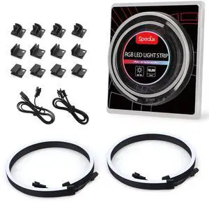 NEON RGB PC LED Strip, RGB Strip for 12V 4-Pin RGB LED Headers, Compatible with Aura SYNC, Gigabyte RGB Fusion, Mystic Light Sync, ASROCK Aura RGB Motherboard, with 12pcs Strong Magnetic Brackets NEON RGB PC LED Strip, RGB Strip for 12V 4-Pin RGB LED Headers, Compatible with Aura SYNC, Gigabyte RGB Fusion, Mystic Light Sync, ASROCK Aura RGB Motherboard, with 12pcs Strong Magnetic Brackets