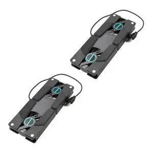 2PCS Laptop Cooler Pad with Dual Fans USB Powered Quiet Cooling Stand Anti-Slip Mat Compatible with All Laptop for Gaming and Work 2PCS Laptop Cooler Pad with Dual Fans USB Powered Quiet Cooling Stand Anti-Slip Mat Compatible with All Laptop for Gaming and Work
