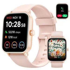 Smart Watch for Women Android & iPhone, 1.8" Touch Screen Fitness Tracker with Alexa, Call & Notification Alerts, Heart Rate/Sleep/SpO2 Monitor, IP68 Waterproof, 120+ Sport Modes (Pink) Smart Watch for Women Android & iPhone, 1.8" Touch Screen Fitness Tracker with Alexa, Call & Notification Alerts, Heart Rate/Sleep/SpO2 Monitor, IP68 Waterproof, 120+ Sport Modes (Pink)