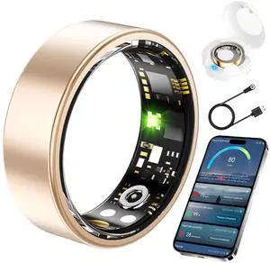 Smart Health Ring for Men Women, Fitness Tracker Ring with Heart Rate Blood Pressure SpO2 Sleep Monitoring, 100+ Sports, Slim Stainless Steel IP68, No Subscription, iOS Android (Rose Gold, 9) Smart Health Ring for Men Women, Fitness Tracker Ring with Heart Rate Blood Pressure SpO2 Sleep Monitoring, 100+ Sports, Slim Stainless Steel IP68, No Subscription, iOS Android (Rose Gold, 9)