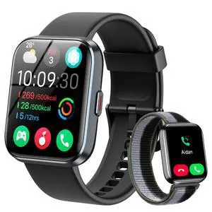 Smart Watches for Women Men, 1.83" HD Alexa Smart Watch for Android & iPhones (Calls/SMS/Reminders), Fitness Watch with Heart Rate Monitor, Sleep/Step Count Tracker, 120+ Sport Modes Pedometer Watch Smart Watches for Women Men, 1.83" HD Alexa Smart Watch for Android & iPhones (Calls/SMS/Reminders), Fitness Watch with Heart Rate Monitor, Sleep/Step Count Tracker, 120+ Sport Modes Pedometer Watch