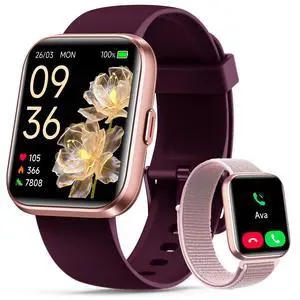 Smart Watches for Women, 1.83" Alexa Smart Watch for Android Phones & iPhones with Calls/Messages, 120+ Sport Modes Fitness Watches for Women Men with Heart Rate Monitor, Sleep/Activity/Health Tracker Smart Watches for Women, 1.83" Alexa Smart Watch for Android Phones & iPhones with Calls/Messages, 120+ Sport Modes Fitness Watches for Women Men with Heart Rate Monitor, Sleep/Activity/Health Tracker