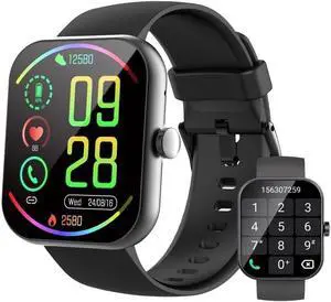 Smart Watch for Men Women, 1.96" HD Smartatch(Answer/Make Calls), 113+ Sport Modes, Activity Fitness Tracker with Heart Rate/Sleep Monitor/Pedometer/Calories, IP68 Waterproof for Android iOS Smart Watch for Men Women, 1.96" HD Smartatch(Answer/Make Calls), 113+ Sport Modes, Activity Fitness Tracker with Heart Rate/Sleep Monitor/Pedometer/Calories, IP68 Waterproof for Android iOS