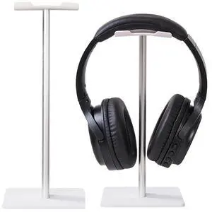 Stand, U-Shaped Universal Headset Holder, Anti-Slip Base, White Stand, U-Shaped Universal Headset Holder, Anti-Slip Base, White