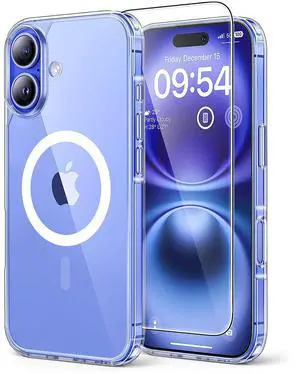 for iPhone 16 Plus Case, Compatible with MagSafe, Clear for iPhone 16 Plus Case, Compatible with MagSafe, Clear