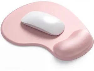Ergonomic Mouse Pad with Wrist Rest Support, Gel Mouse Pads with Non-Slip PU Base, Pain Relief Memory Foam Computer Mat, Cute Office Supplies Desk Decro Accessories, Pink Ergonomic Mouse Pad with Wrist Rest Support, Gel Mouse Pads with Non-Slip PU Base, Pain Relief Memory Foam Computer Mat, Cute Office Supplies Desk Decro Accessories, Pink